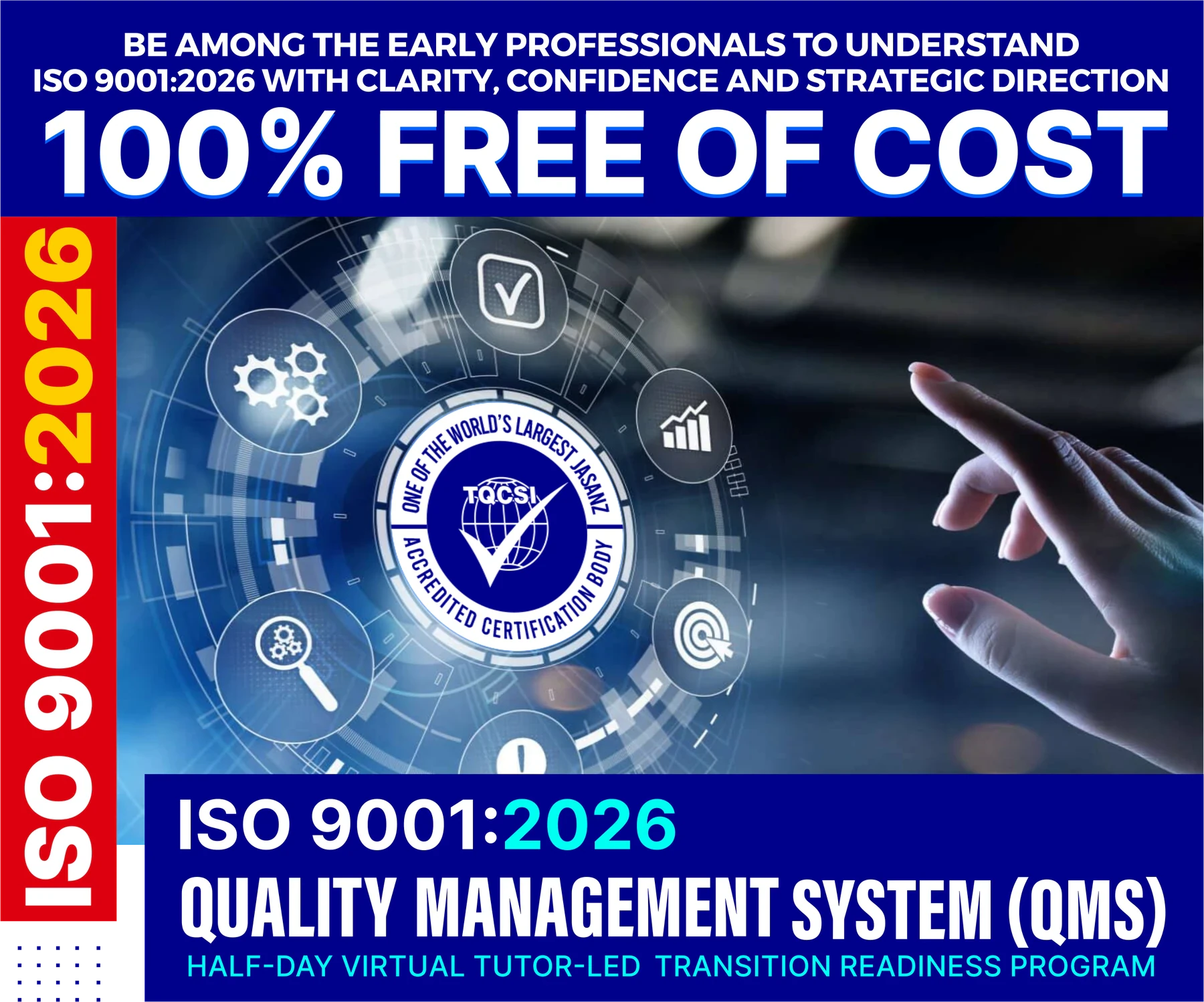 ISO 9001:2026 QMS TQCSI Arabia Seminar - 100% Free Transition Readiness Program